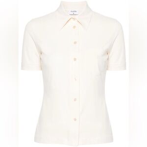 Filippa K Monogram Embroidered Cotton Shirt Size S